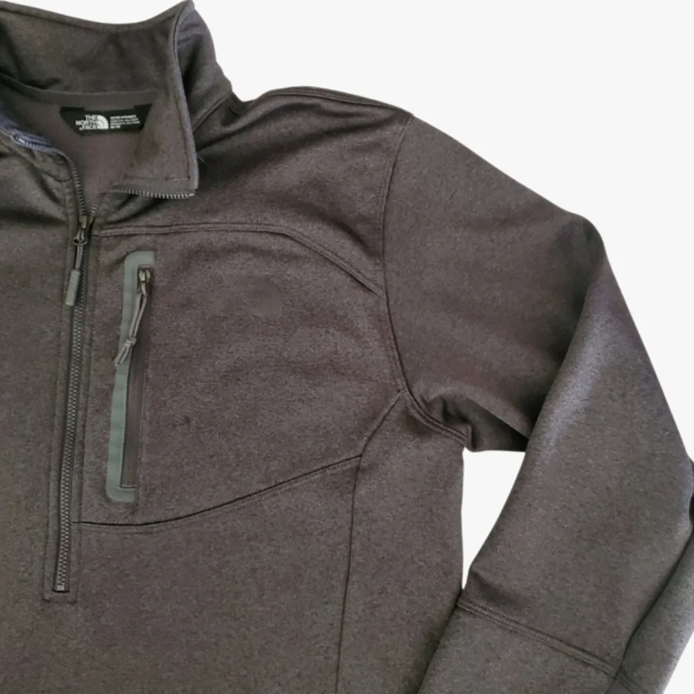 THE‎ NORTH FACE Cugo Charcoal Gray Quarter Zip Pullover Jacket/Coat Men's Size M